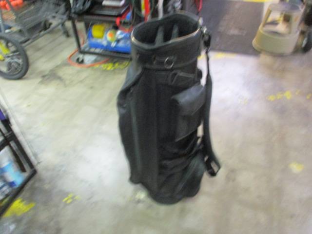 Load image into Gallery viewer, Used Belding Sports Black Leather Golf Bag
