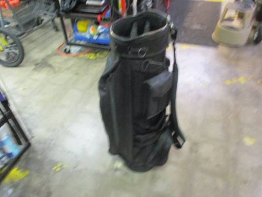 Used Belding Sports Black Leather Golf Bag