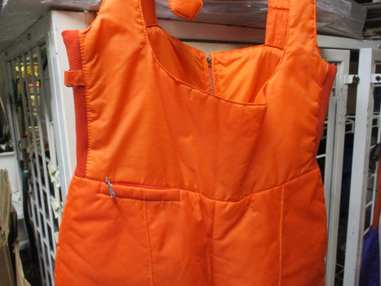 Used Aspen Orange Snow Bibs Size Large