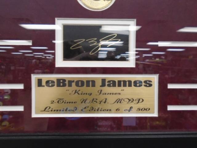 Load image into Gallery viewer, Lebron James Back 2 Back MVP Limited Edition Signed Print
