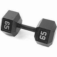 New Cap 65 lb Black Hex Iron Dumbbell - 1 Qty