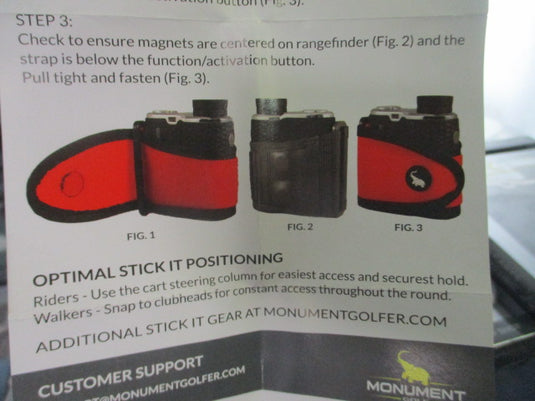 Stick-It Magnetic Strap Range Finder Holder - Assorted Colors