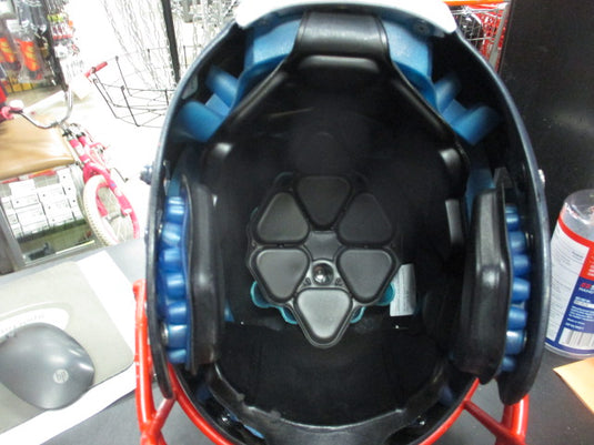 Used Schutt Vengeance Pro LTD Blue Adult XL Football Helmet w/ 7/8" Jaw Pads