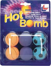 New Lion Hot Bomb Table Tennis Balls - 6 pack
