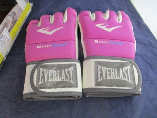 Used Everlast Evercool Kickboxing Gloves Pink