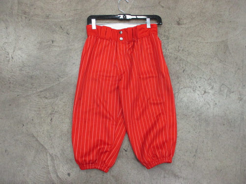 Custom Knicker Baseball Pants Red w/ White Stripes Size Medium