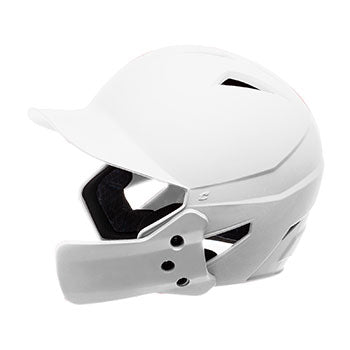 New Champro HX Gamer Plus Batting Junior Helmet w/ Jaw Extension Large - White