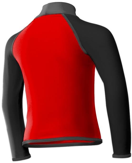 Load image into Gallery viewer, New TYR Boys Solid Rash Guard Red/Black Size XS
