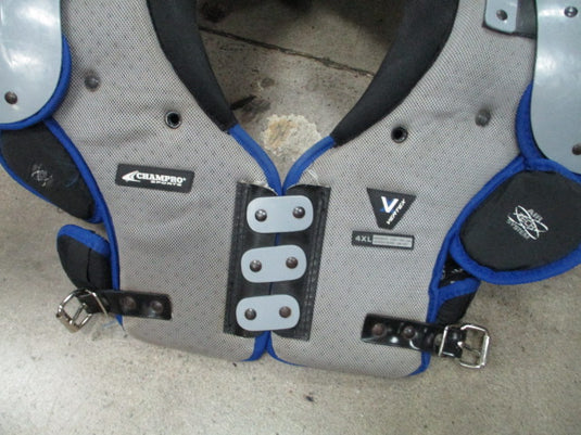 Used Champro Vertex Football Shoulder Pads Size 4XL 155-180 lbs Back Rivets Dama