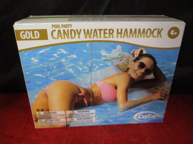 Load image into Gallery viewer, New Poza Candy Water Hammock - Gold
