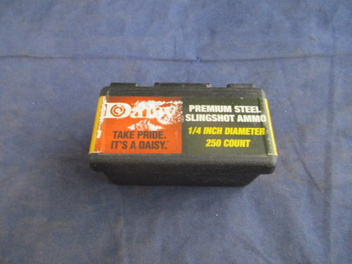 Used Daisy Premium Steel Slingshot Ammo 1/4