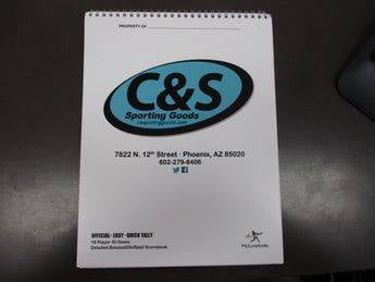 Load image into Gallery viewer, New C&amp;S Sporting Goods 18 Player 30 Game Softball/Baseball Scorebook
