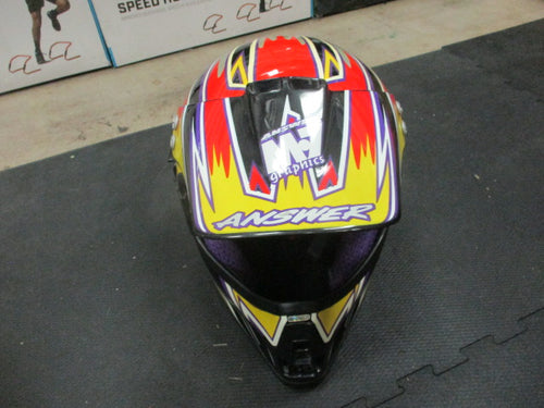 Used Anser M7 Graphics Junior MX Helmet