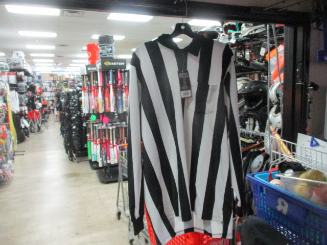 Load image into Gallery viewer, Smitty 2&quot; Stripe Long Sleeve Referee Jersey Size XL

