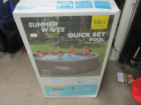 Summer Waves Quick Set Pool 14 ft x 36 in - Stylish Wicker