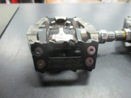 Used Shimano DX D-M646 Clip In Bike Pedals