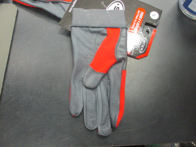 Load image into Gallery viewer, New STXX SheepSkin Leather Batting Gloves Red/Gray Size Yth L
