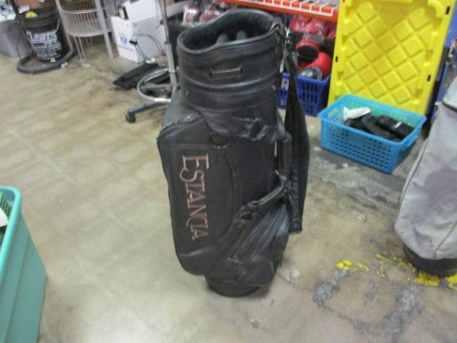 Load image into Gallery viewer, Used Belding Sports Estancia Leather Black Golf Bag
