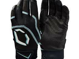 New Evoshield Kaos Adult Batting Gloves Black / Teal Size 2XL
