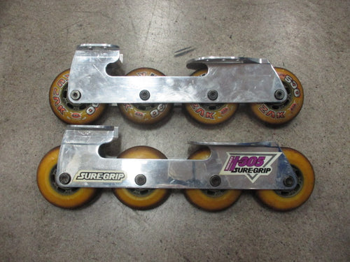 Used H-305 Sure Grip Inline Hockey Skate Chassis / Wheel Set