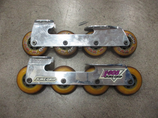 Used H-305 Sure Grip Inline Hockey Skate Chassis / Wheel Set
