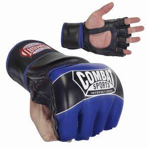 New Combat Sports Blue Pro Style MMA Gloves - Large