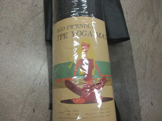 Sunfied Non-Slip Yoga / Pilates Mat with Carry Strap & Mesh Storage Bag