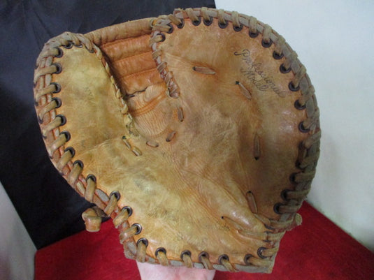 Used Vintage Professional Model Leather 1st Baseman's Glove