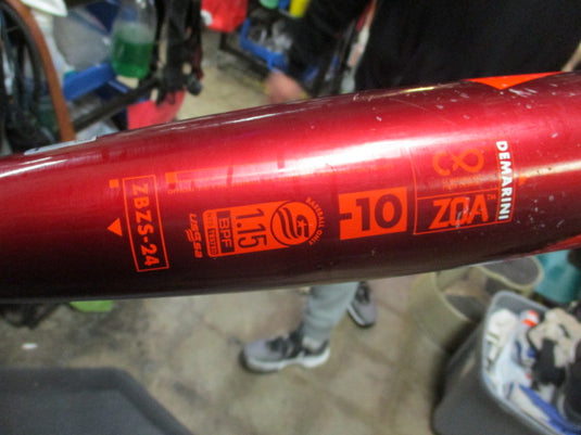 Used 2024 Demarini ZOA -10 30" 20oz USSSA Baseball Bat