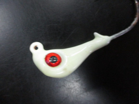 Used White Weighted Eye Jig