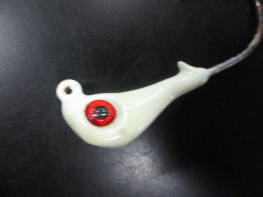 Used White Weighted Eye Jig
