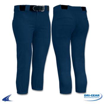 New Champro Girl's Softball Performance Pants Navy Size XL