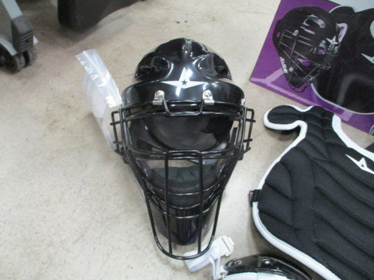 New All-Star Future Series Fastpitch Catcher's Set Ages 7-9 - Black