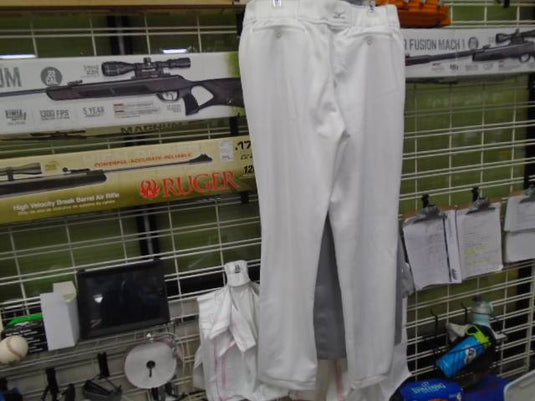 Used Wilson White Baseball Pants w/ Red Piping