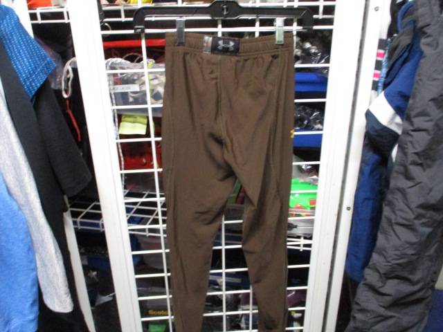 Load image into Gallery viewer, Used Under Armour Brown Compression Leggings Size Youth Medium
