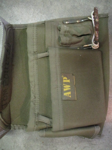 AWP HP Black/Hi Vis Green Polyester 14-in Zippered Tool Bag at Lowes.com