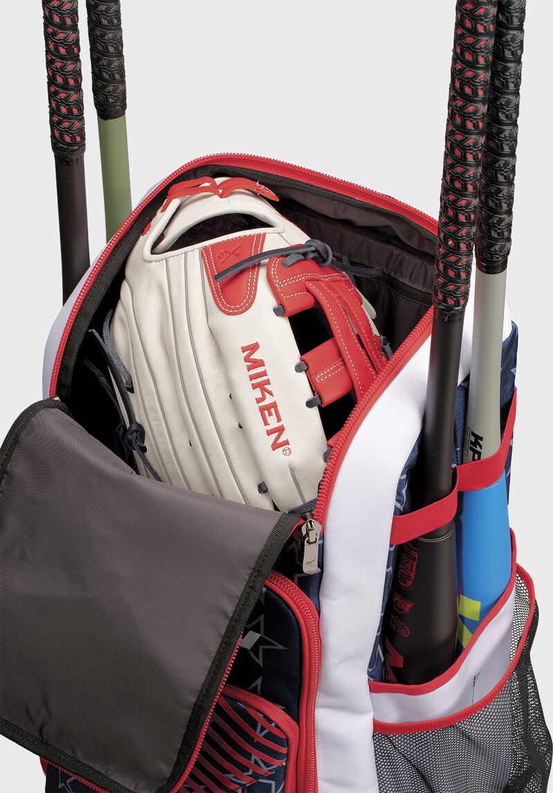 Load image into Gallery viewer, New Miken Deluxe Softball Backpack - Stars &amp; Stripes
