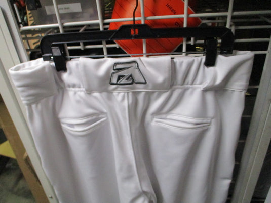 Used Premier Athletics White Baseball Pants w/ Blue Stripe Size XL