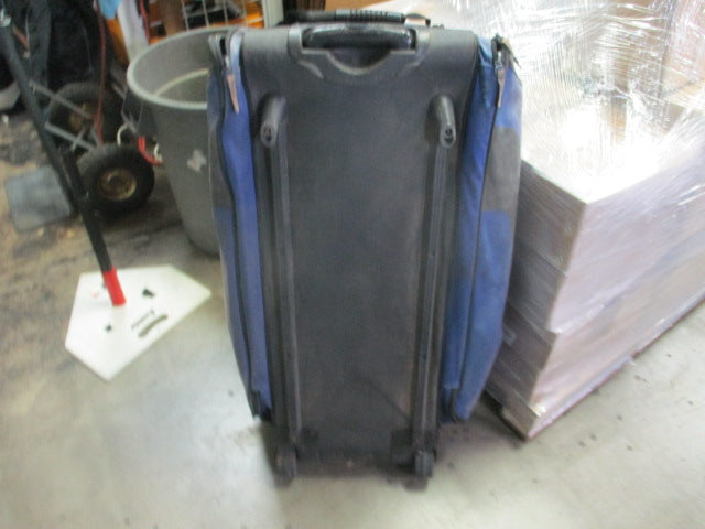 Load image into Gallery viewer, Used Bownet Commander Wheeled EQUIPMENT BAG Purple (HAS HOLE)

