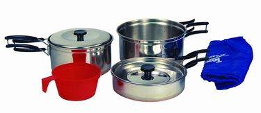 New Texsport Backpackers Stainless Steel Cook Set
