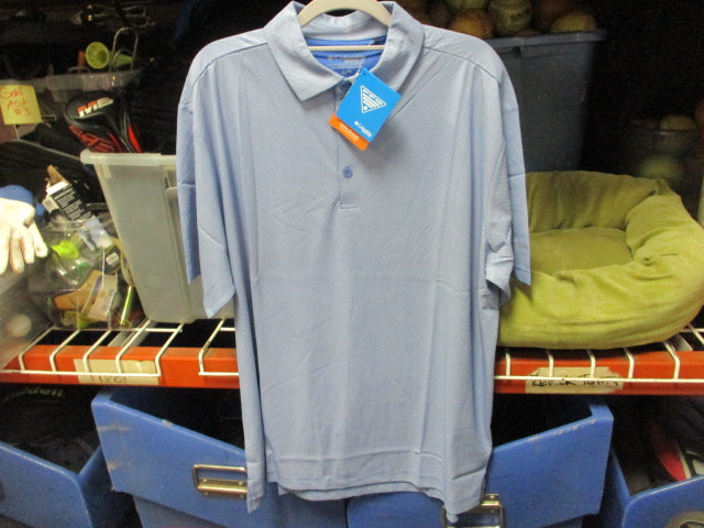 Load image into Gallery viewer, Columbia Golf Omni-Shade Sun Deflector Blue Polo Shirt Adult Size Medium
