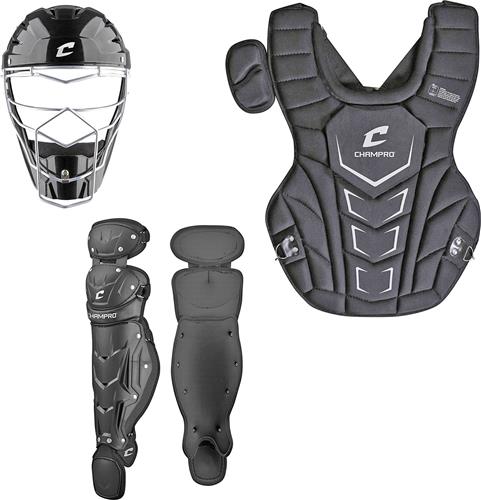 New Champro Triple-Play Youth Catcher's Set- Ages 6-9 -Black