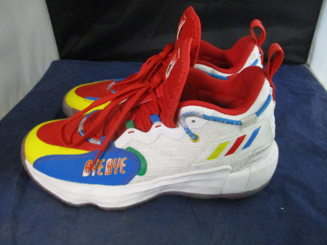 Load image into Gallery viewer, Used Adidas Dame Extply 7 X Lego Basketball Shoes Size 6.5
